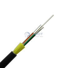 Overhead Non-metallic FRP loose tube single jacket self-supporting adss G652D 2 core single mode optic fiber cable